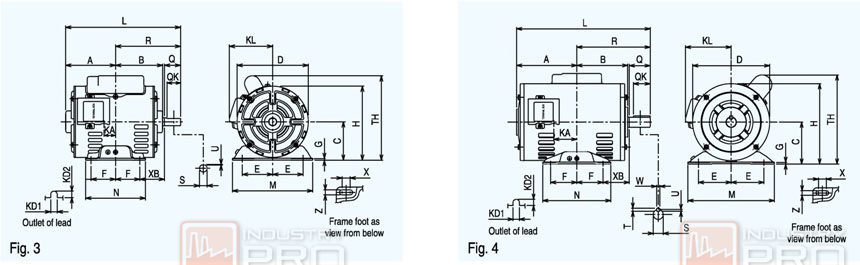 Single Phase Motor MITSUBISHI SC-KR Series - INDUSTRYPRO